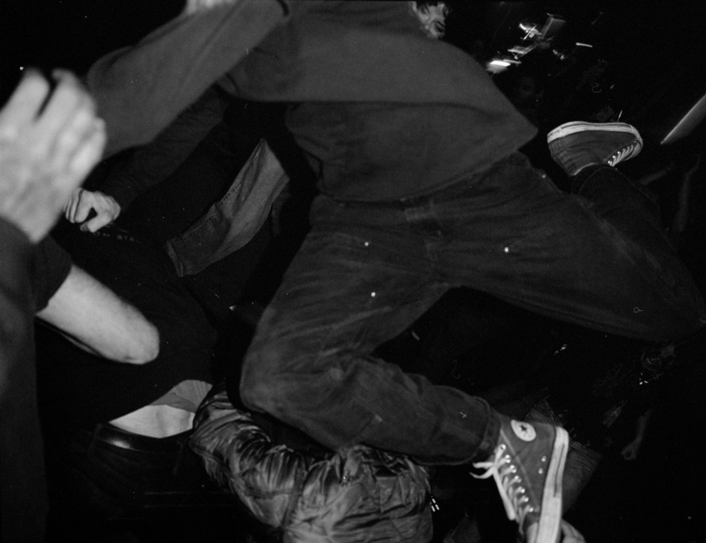 Protester. Line of sight. Cold&nbsp;world.